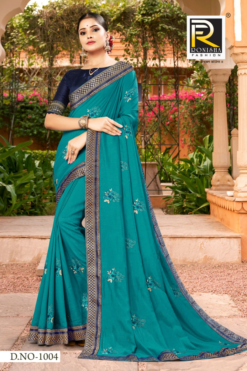 Ranjna Veronika  Fancy Multi Work Siroski Diamond Traditional Wear Saree Collection
