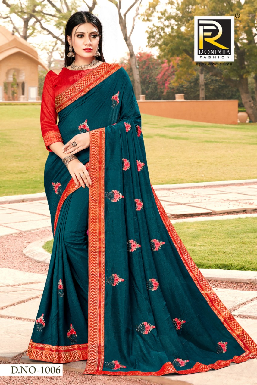 Ranjna Veronika  Fancy Multi Work Siroski Diamond Traditional Wear Saree Collection
