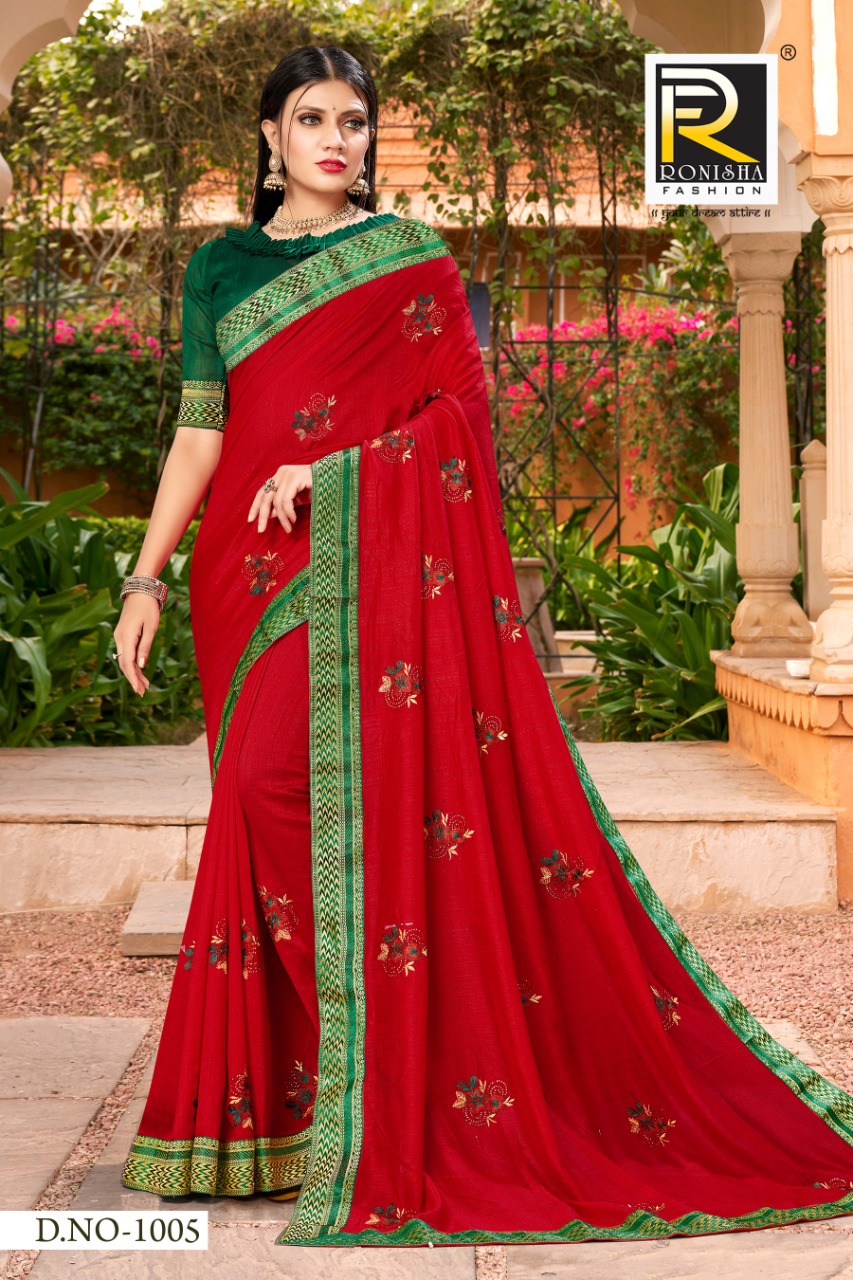 Ranjna Veronika  Fancy Multi Work Siroski Diamond Traditional Wear Saree Collection