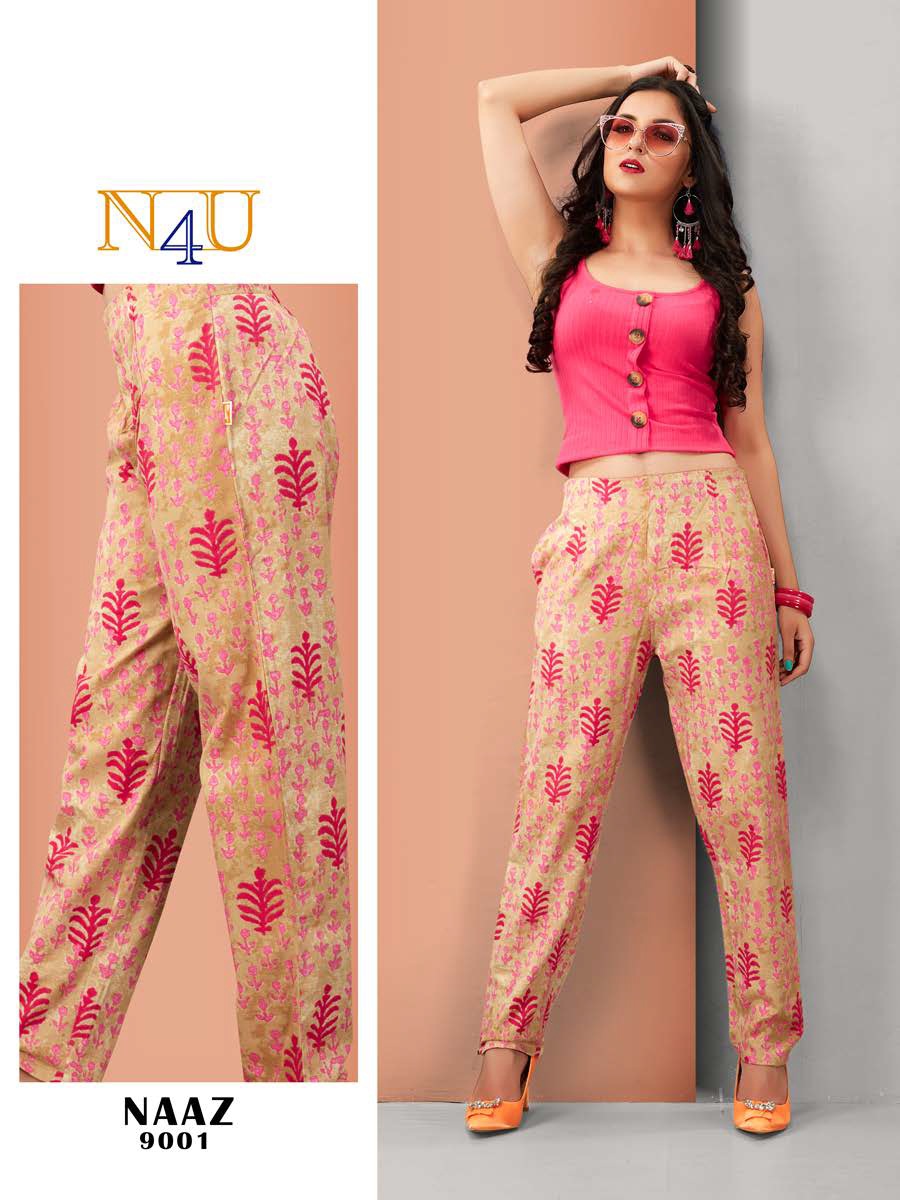 Tunic House Naaz Printed Cotton Pant Bottom Wear Collection