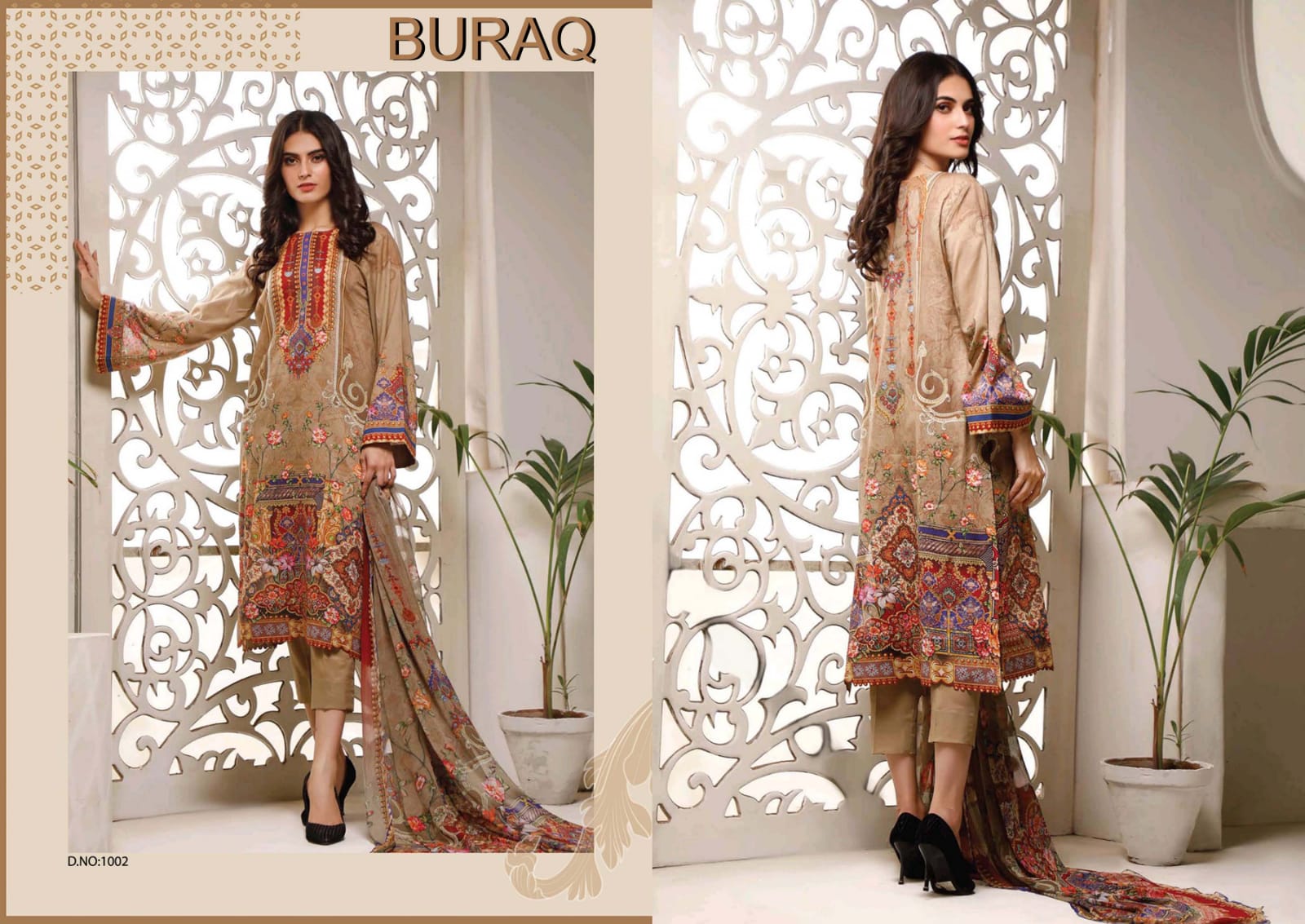 Agha Noor Buraq  Vol 2 Karachi Cotton Dress Material Catalog