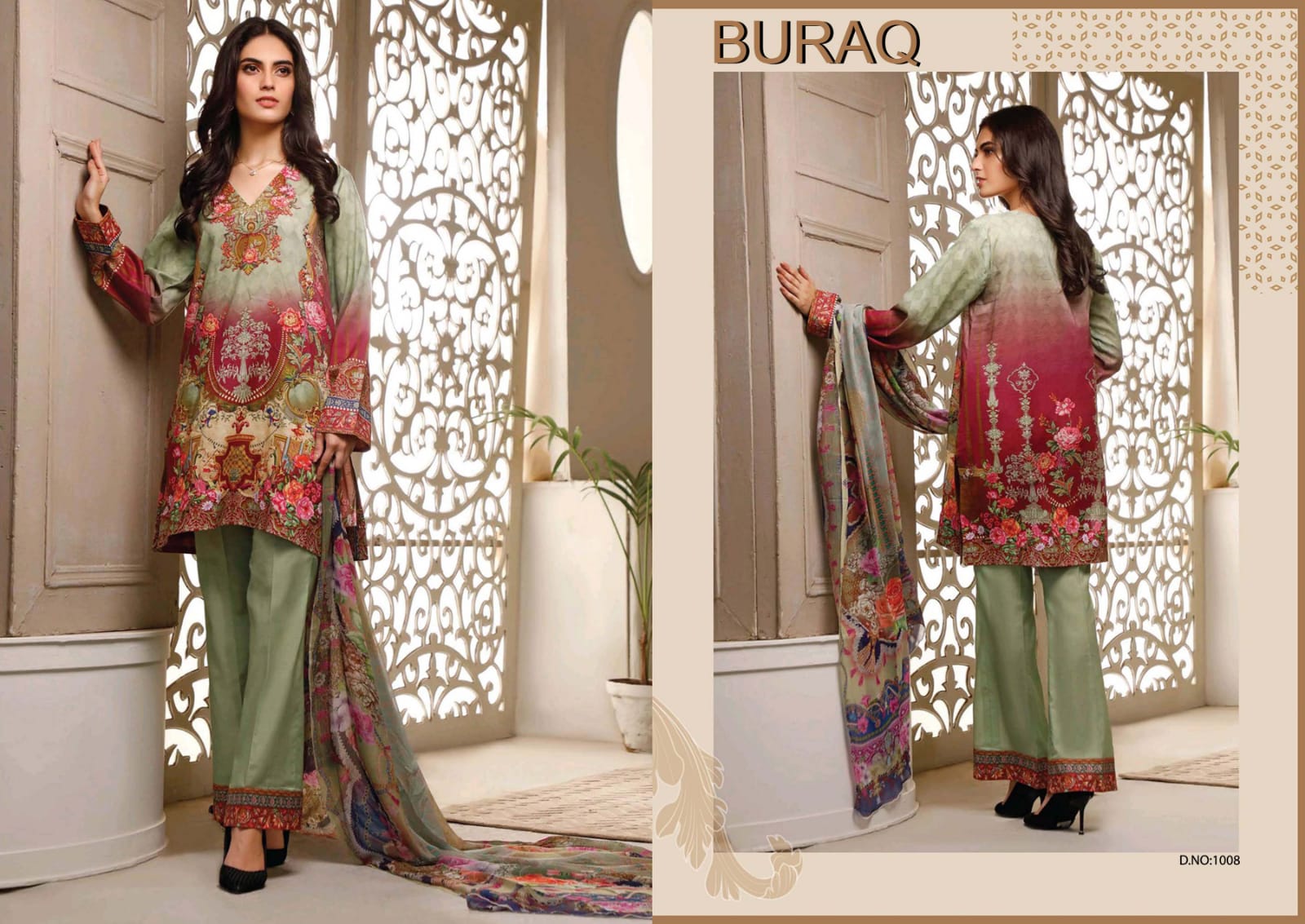 Agha Noor Buraq  Vol 2 Karachi Cotton Dress Material Catalog