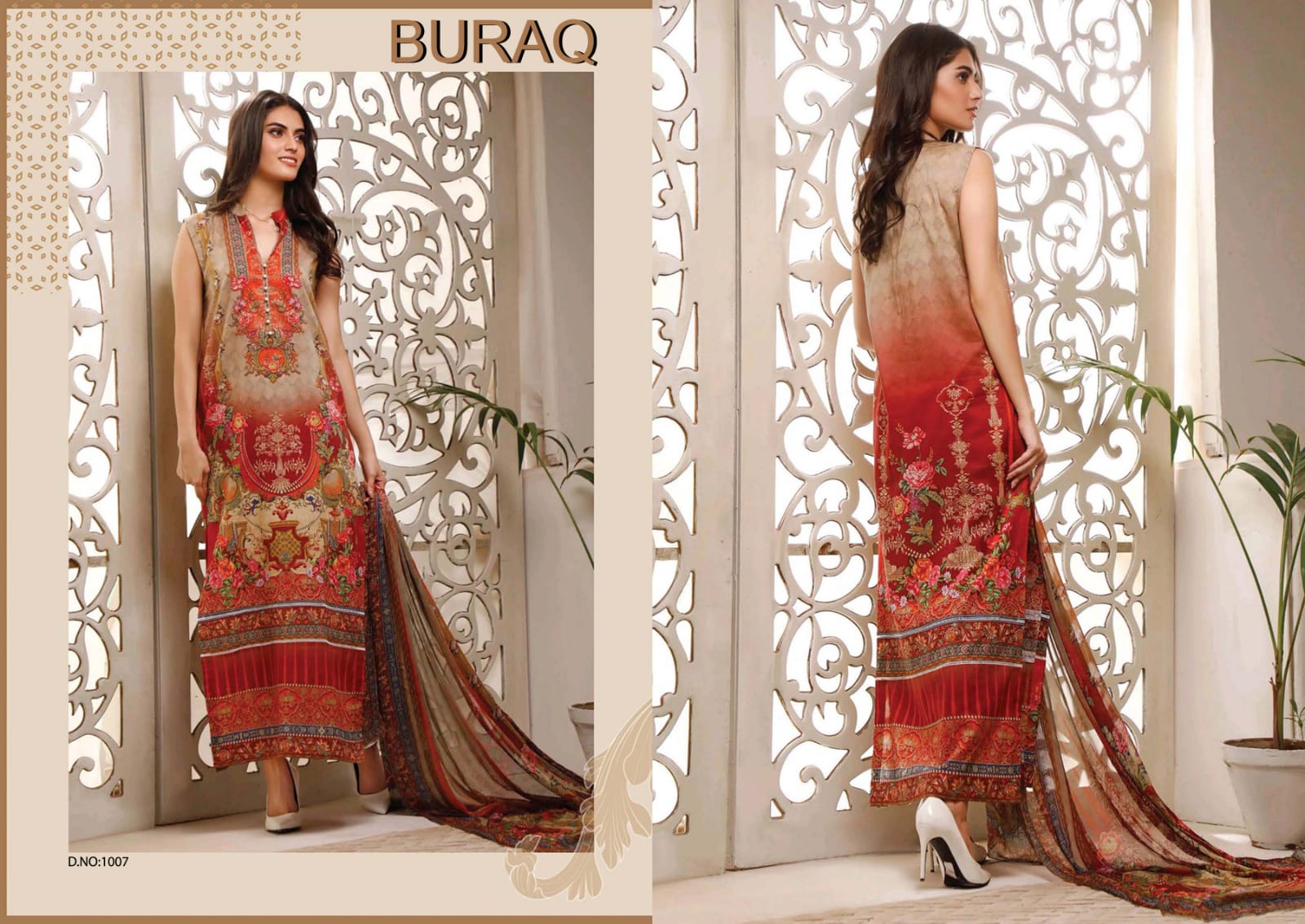 Agha Noor Buraq  Vol 2 Karachi Cotton Dress Material Catalog