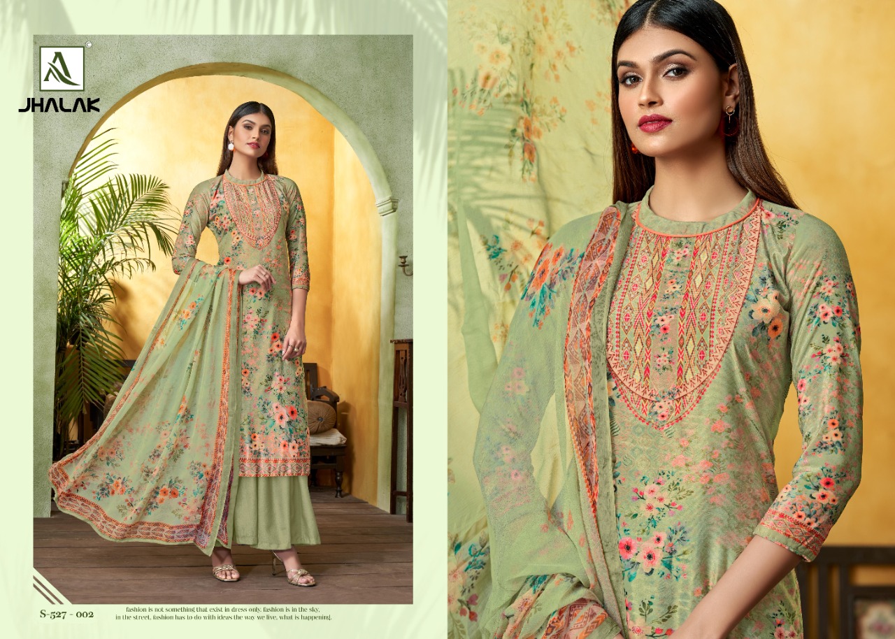 Alok  Jhalak Designer Dress Material Catalog