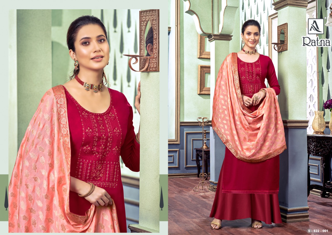 Alok Ratna  Embroidery Diamond Salwar Suit Catalog