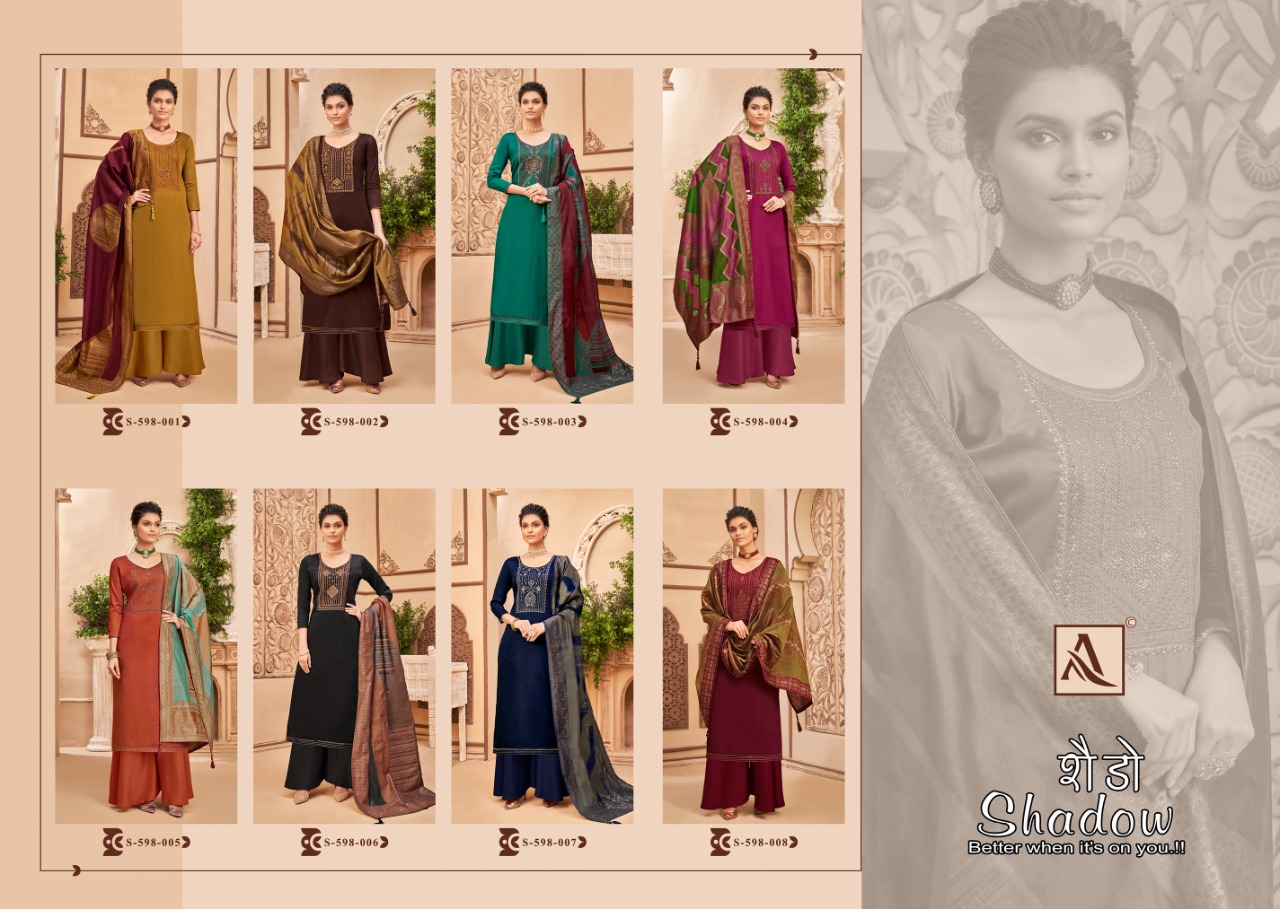 Alok Shadow Pure Jam Cotton Designer Dress Material Catalog
