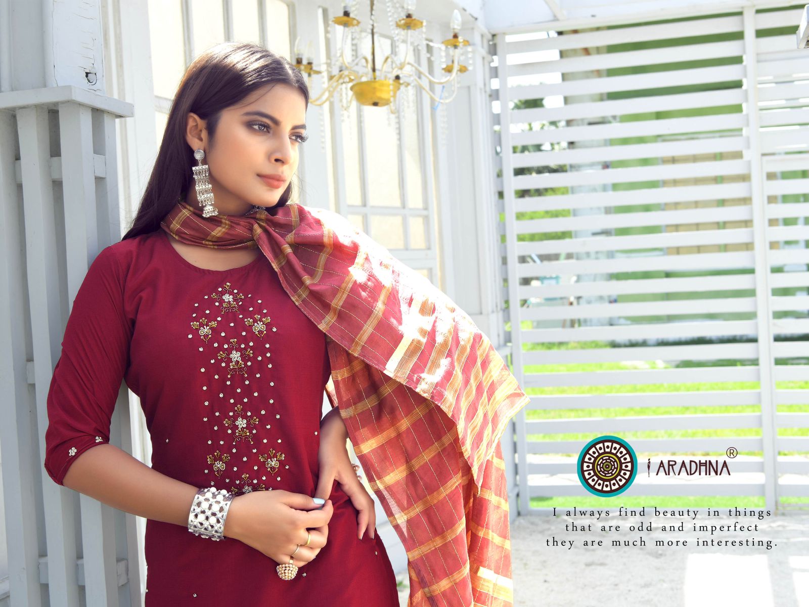 Aradhna Hand Work  Vol 2 Cotton Silk Festive Wear Ready Made Collection
