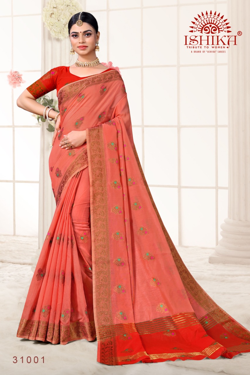 Ashika  Kumkum Festive Wear Silk Sarees Collection