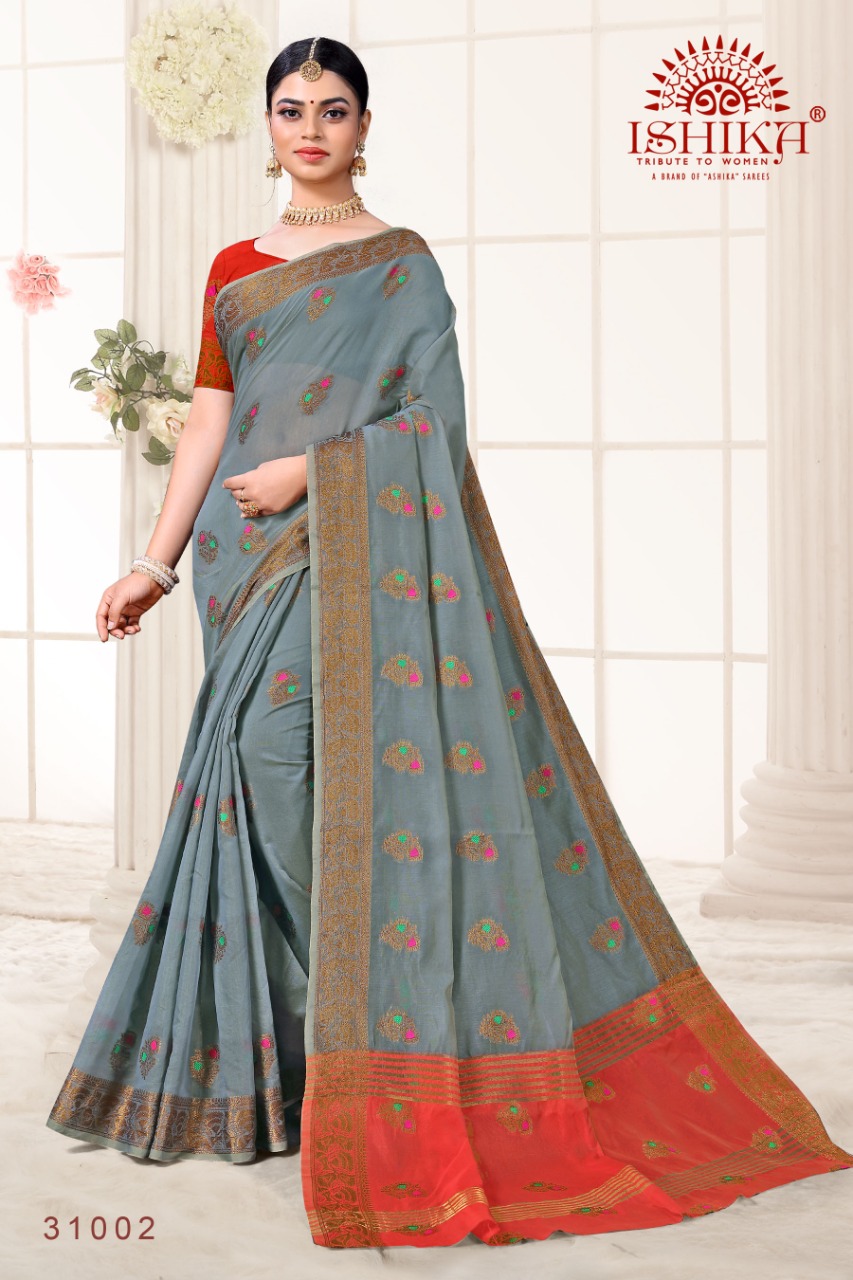 Ashika  Kumkum Festive Wear Silk Sarees Collection