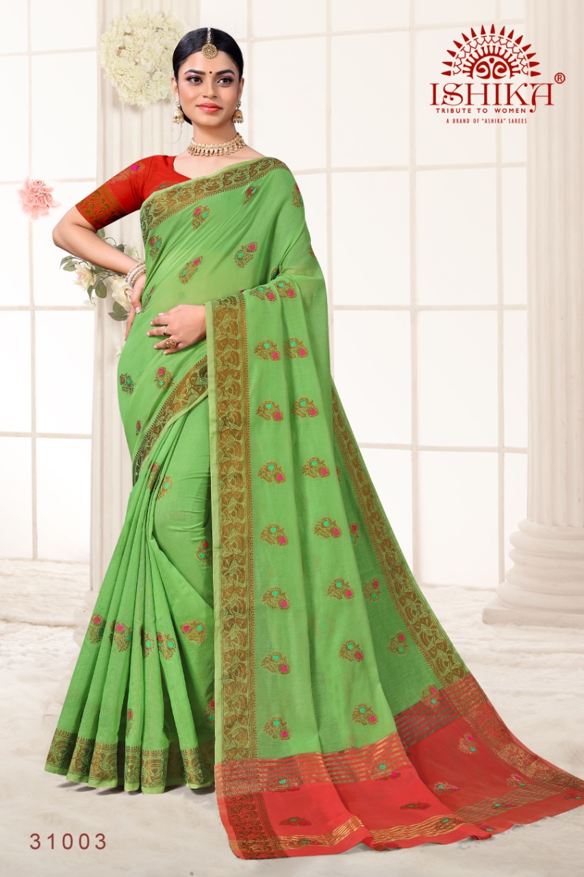 Ashika  Kumkum Festive Wear Silk Sarees Collection