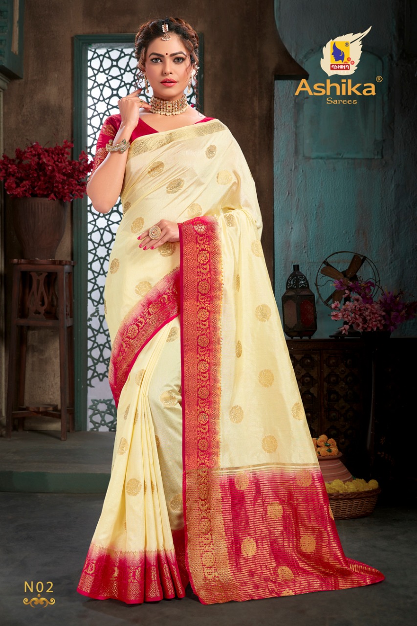 Ashika  Navratna  Tussar Silk Sarees Wholesale Collection