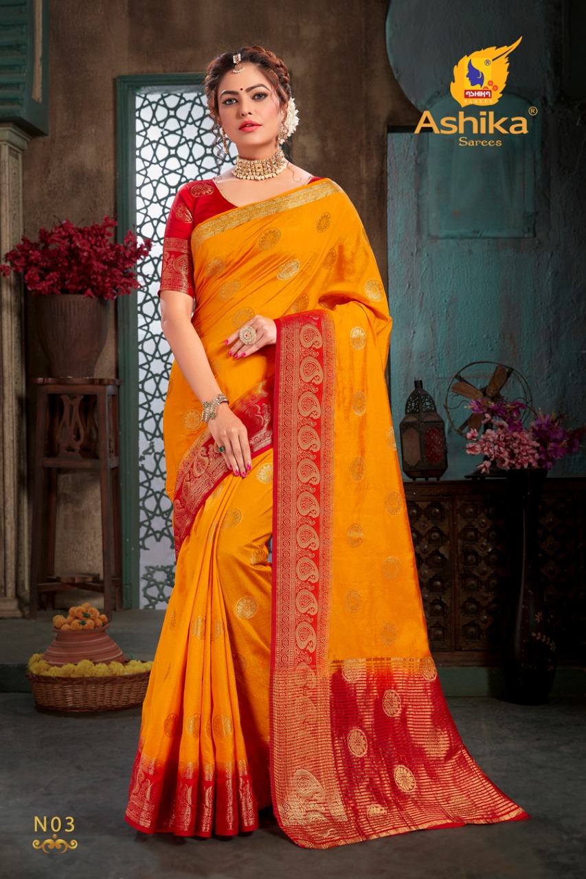 Ashika  Navratna  Tussar Silk Sarees Wholesale Collection