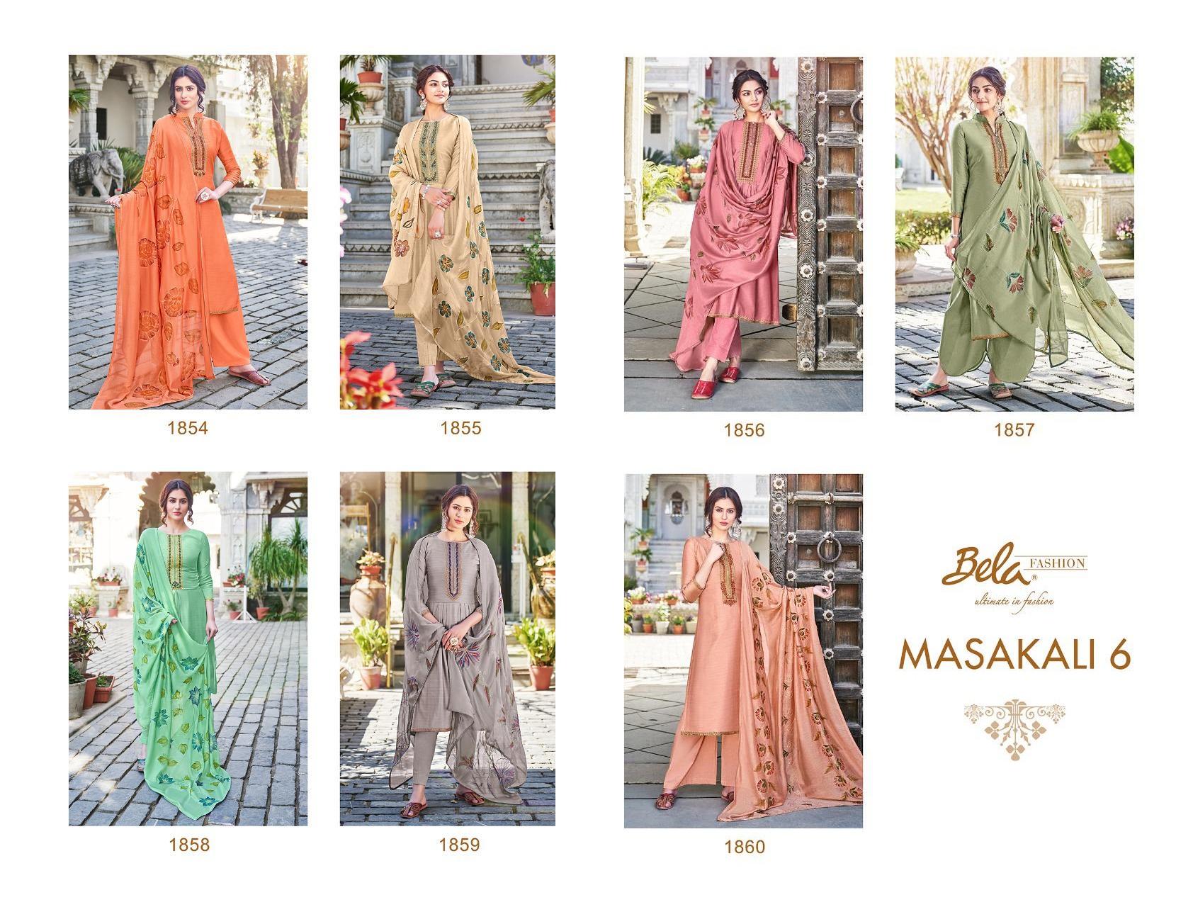 Bela Masakali Vol  6 Cotton Silk Designer Salwar Kameez Catalog