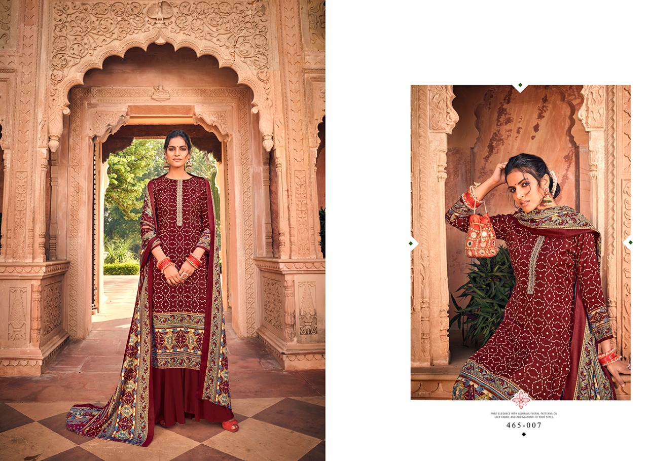 Belliza Aura Super Hit Collection Buy  Kashmiri Embroidery Work  Pure Pashmina Dress Material Catalog