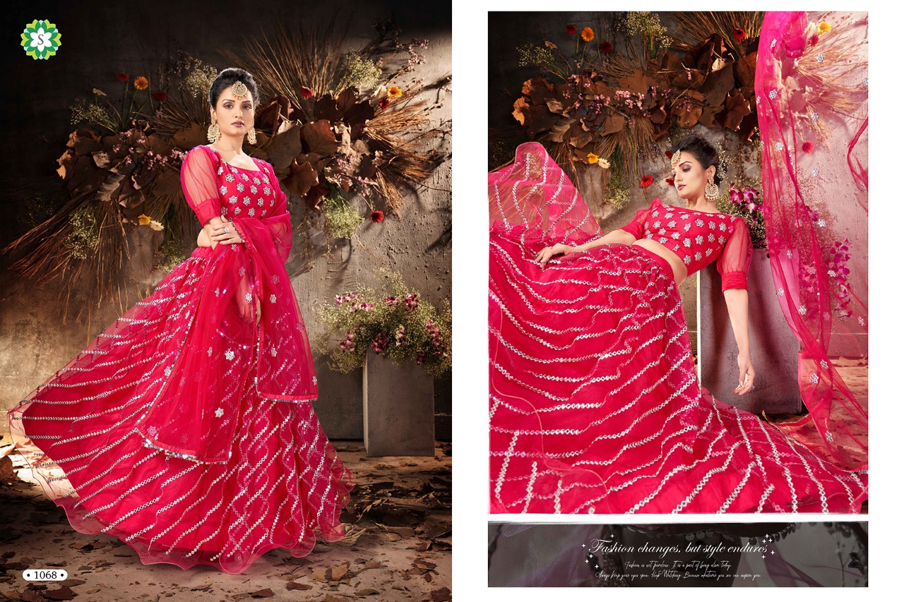 Blossom 1068	Gota Embroidery Wedding Wear Lehenga Collection