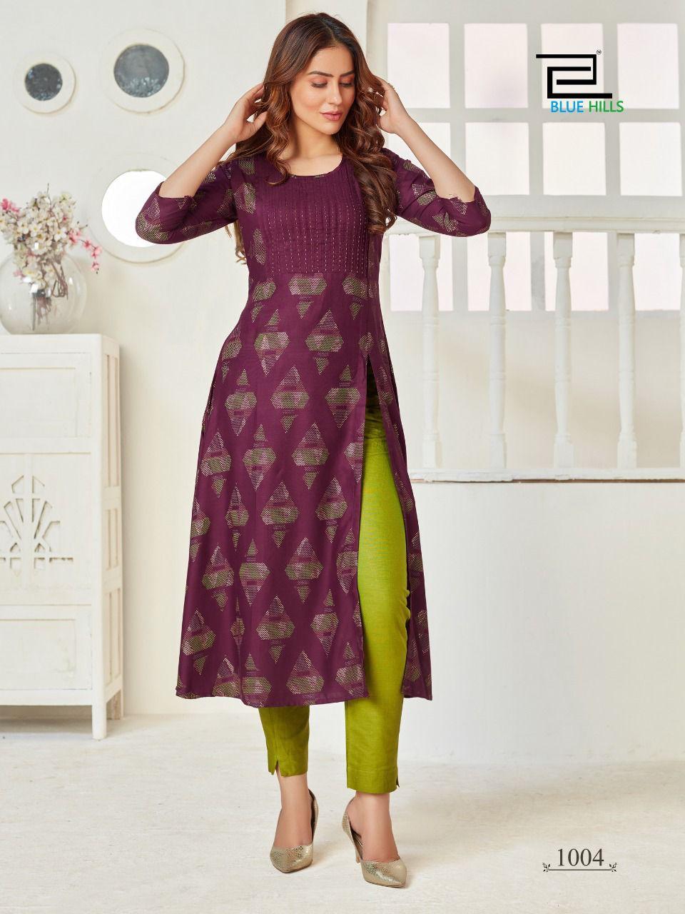 Blue Hills First Date Vol 3 Designer Long Printed Kurti Catalog