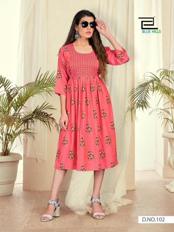 Blue Hills Good News Vol 6 Rayon Fancy Feeding Kurti Catalog