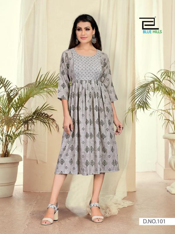 Blue Hills Good News Vol 6 Rayon Fancy Feeding Kurti Catalog