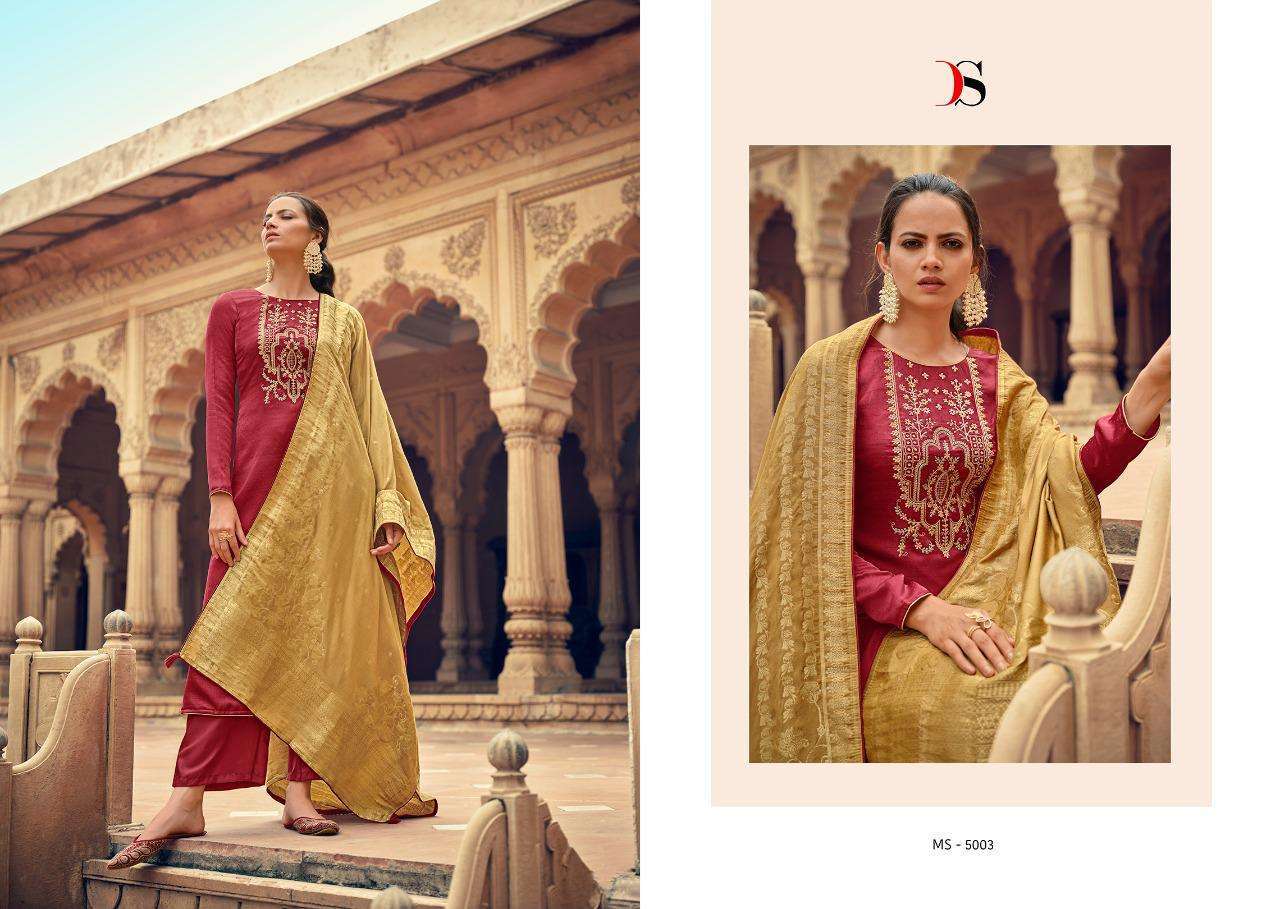 Deepsy  Monalisa Vol 5 Silk With Embroidery Work Salwar Suits Catalog