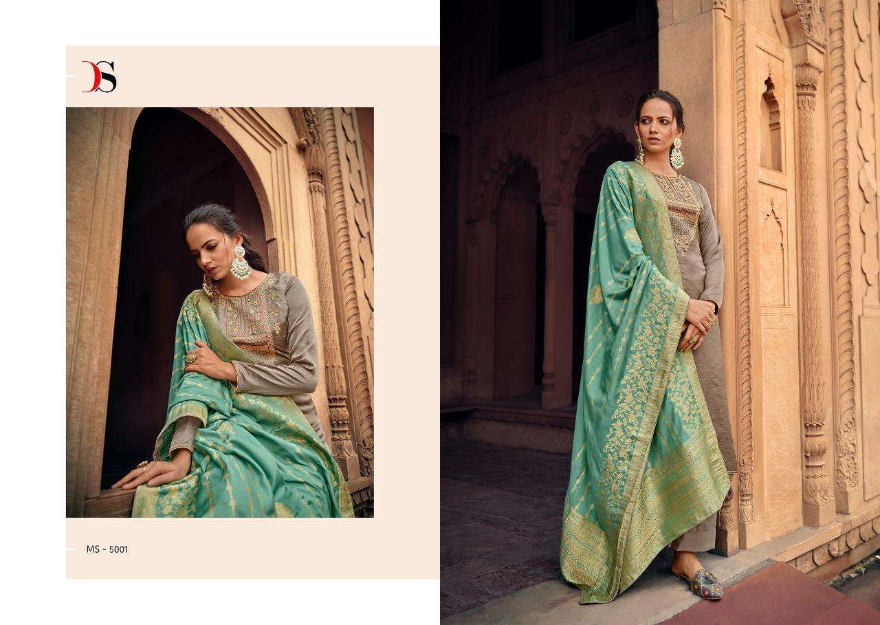 Deepsy  Monalisa Vol 5 Silk With Embroidery Work Salwar Suits Catalog