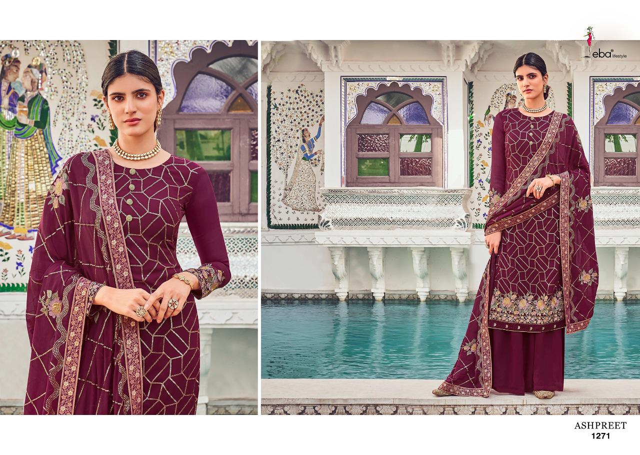 Eba Ashpreet Vol  3 Designer Georgette Embroidery Salwar Suits  Catalog