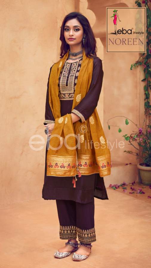 Eba Noreen Embroidery Work Salwar Kameez Catalog