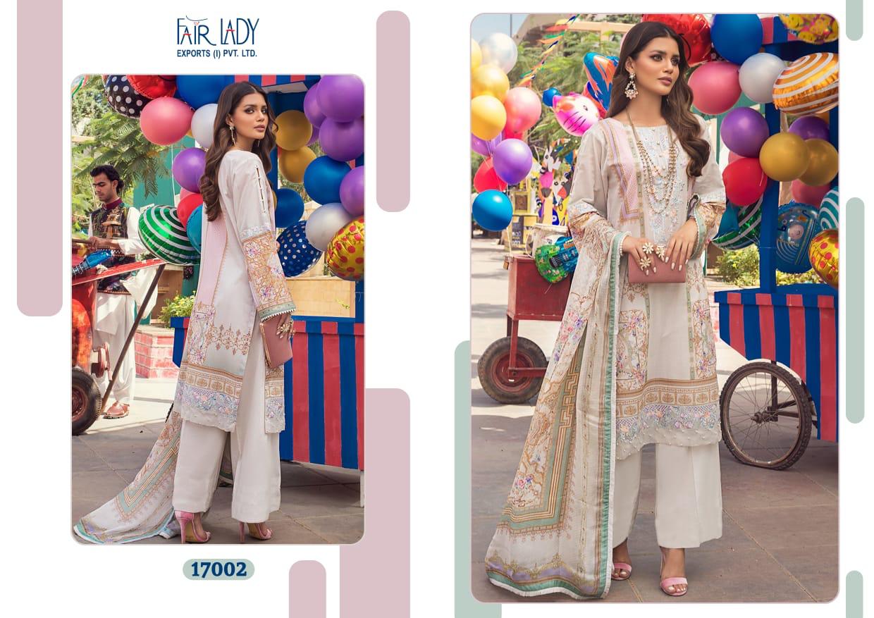 Fair Lady Ayesha Zara Designer Cotton Embroidery Pakistani Salwar Suits Catalog