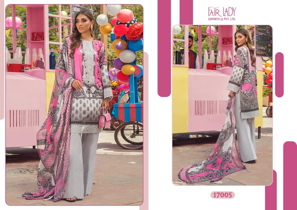 Fair Lady Ayesha Zara Designer Cotton Embroidery Pakistani Salwar Suits Catalog