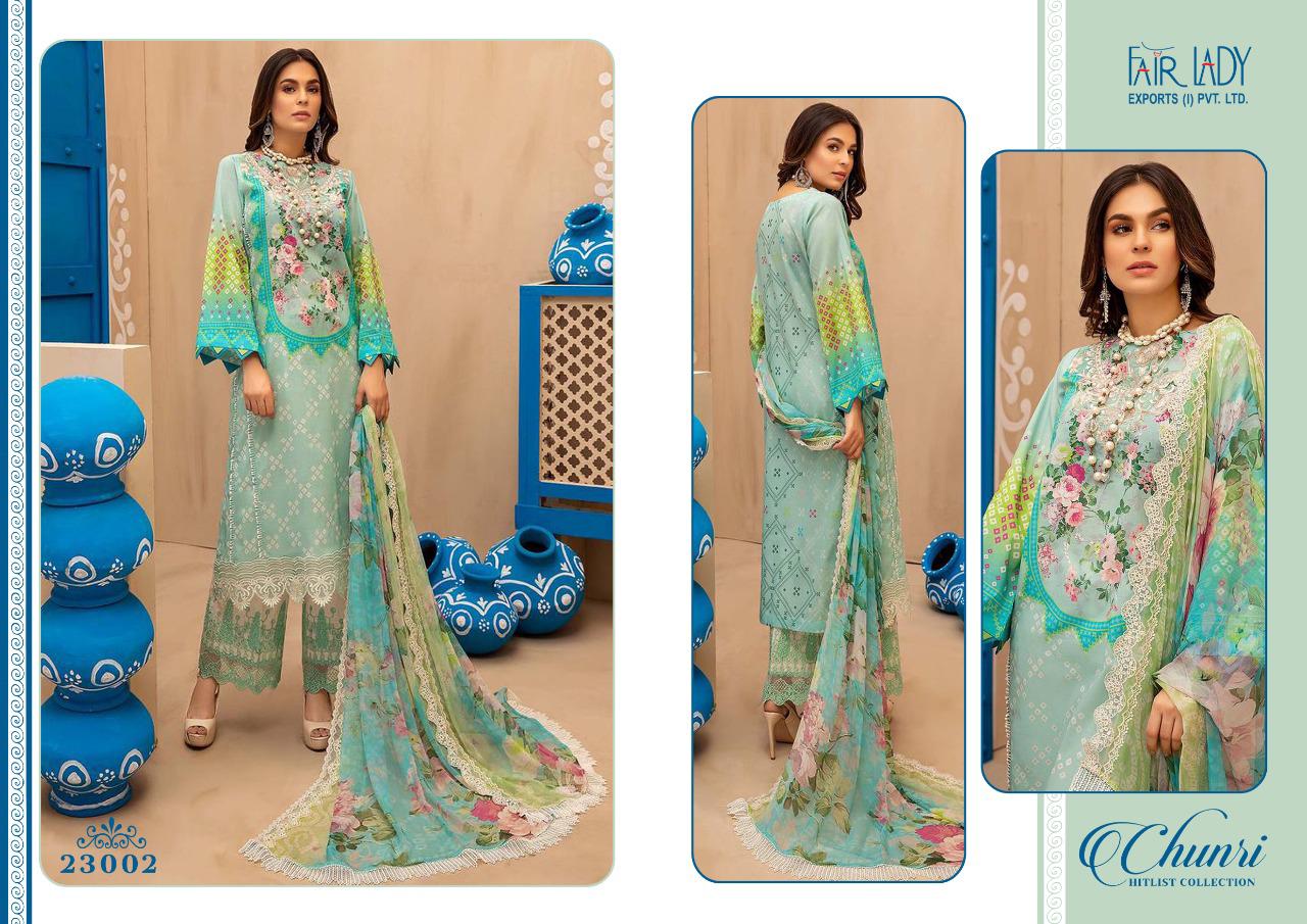 Fair Lady Chunri Cotton Embroidery Pakistani Salwar Suits  Catalog