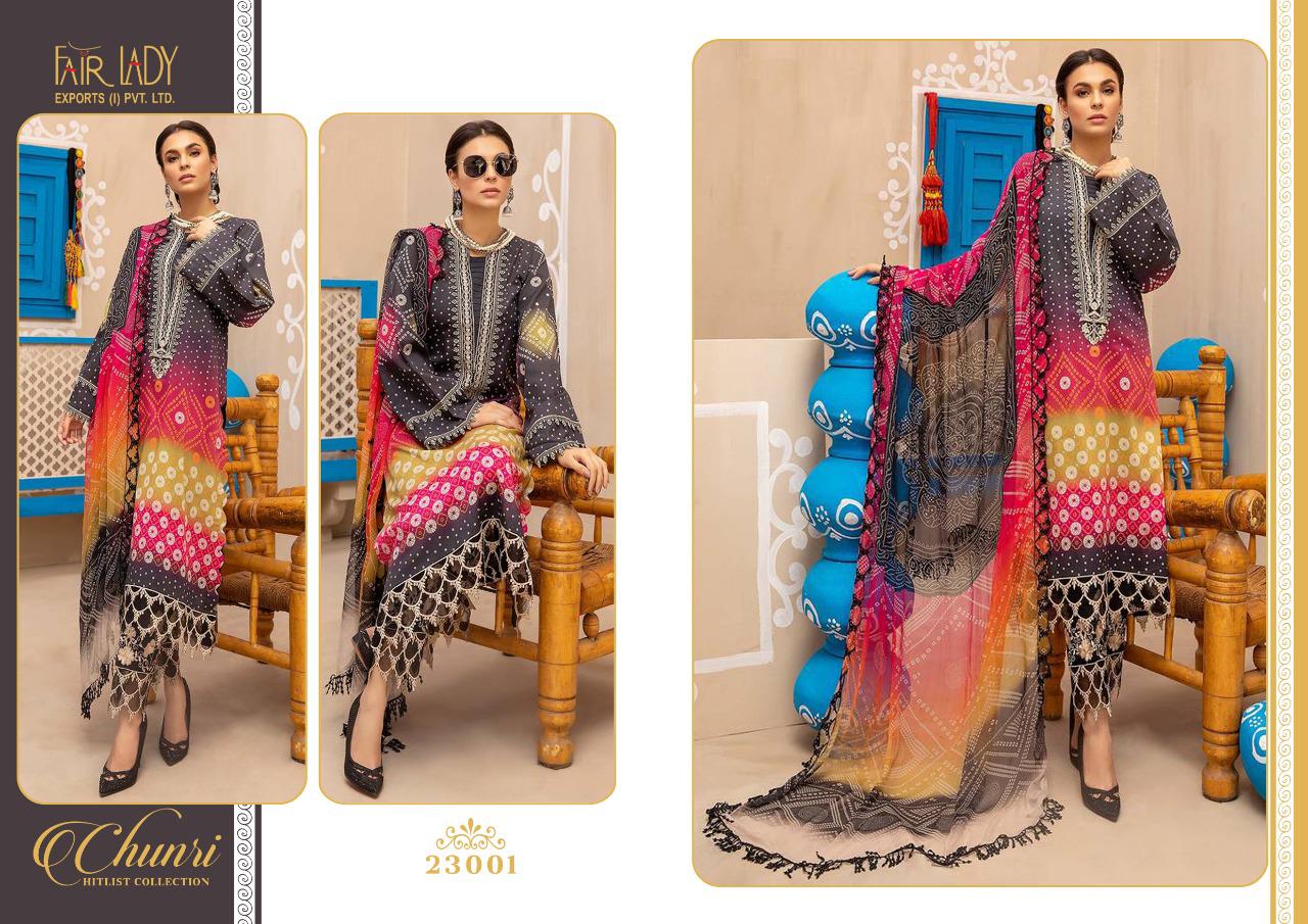 Fair Lady Chunri Cotton Embroidery Pakistani Salwar Suits  Catalog