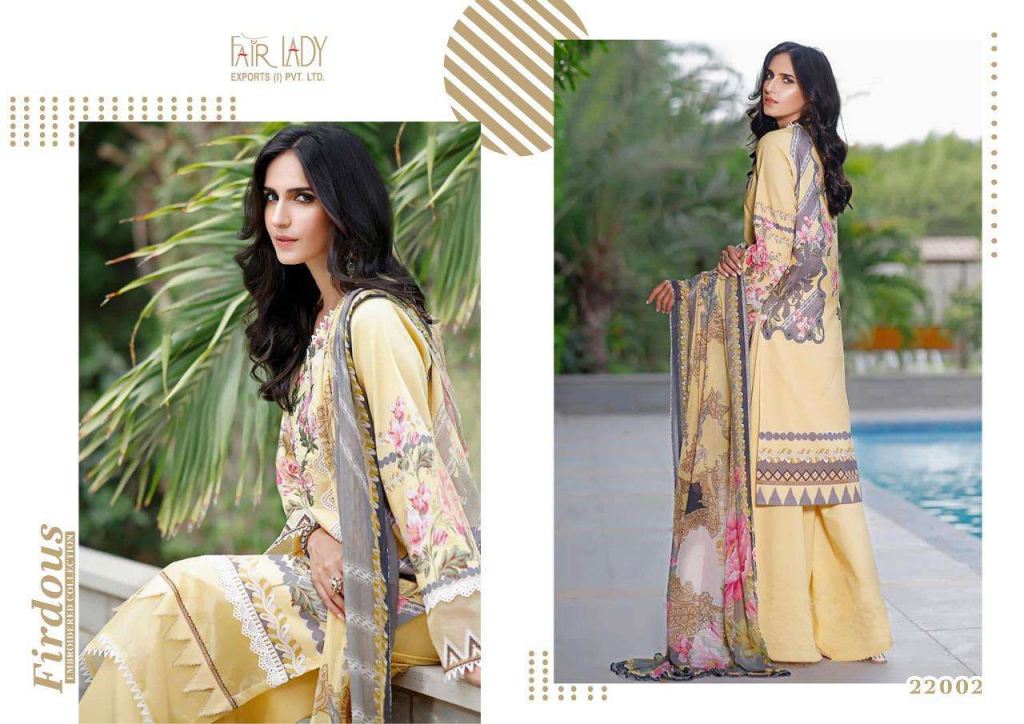 Fair Lady Firdous Embroidered Collection Digital Print Pakistani Suits Catalog