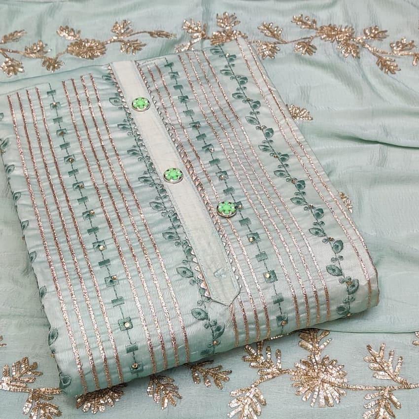 Fc Semi Modal Vol 6 Designer Gota Patti Work Dress Materials In Catalog