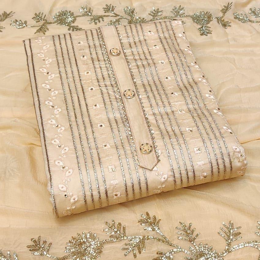 Fc Semi Modal Vol 6 Designer Gota Patti Work Dress Materials In Catalog