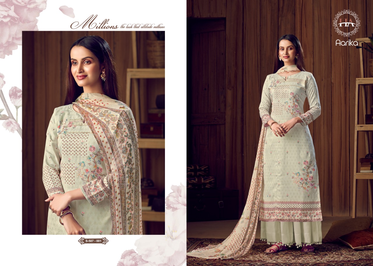 Harshit  Aarika  Designer Dress Material Catalog