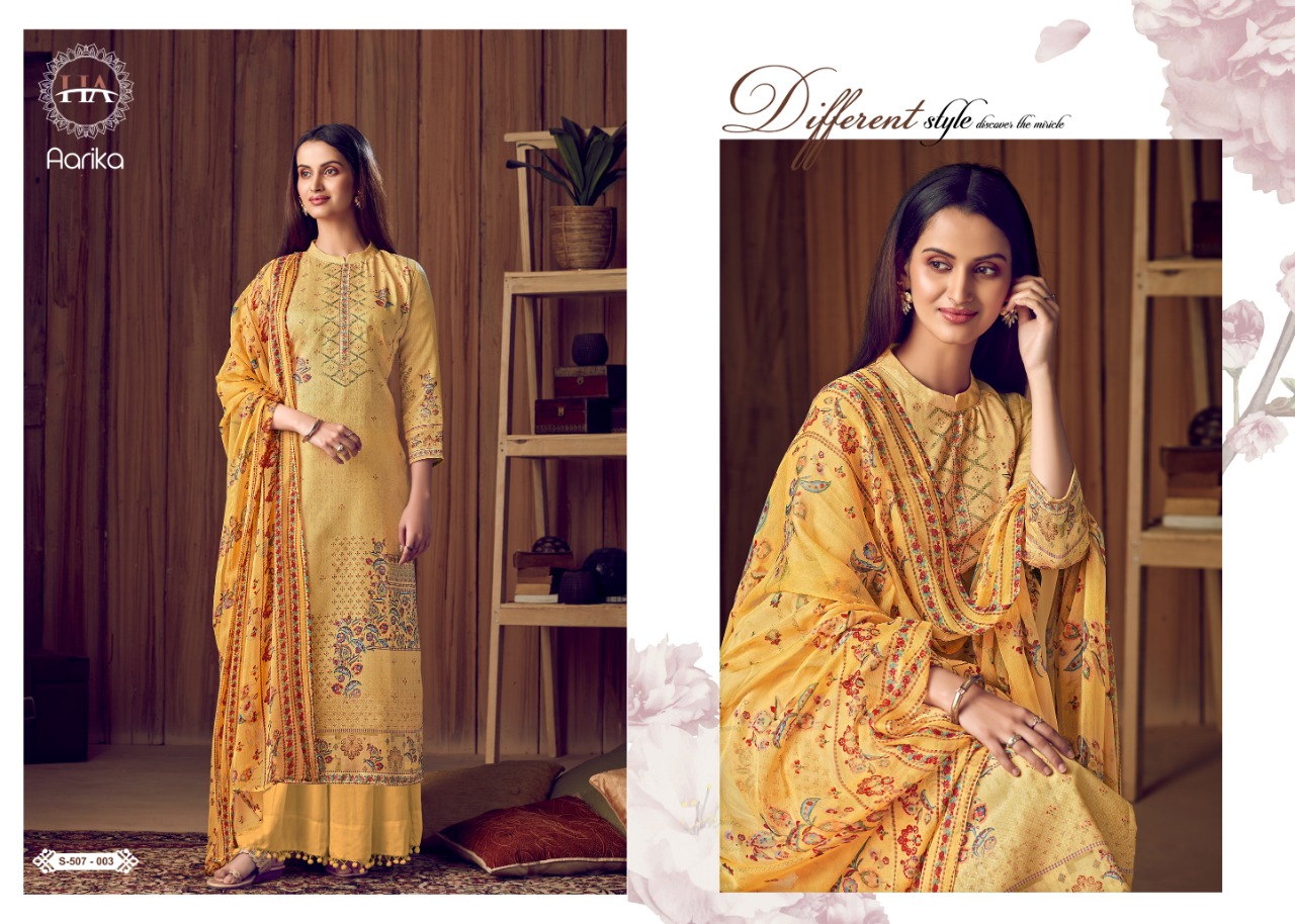 Harshit  Aarika  Designer Dress Material Catalog