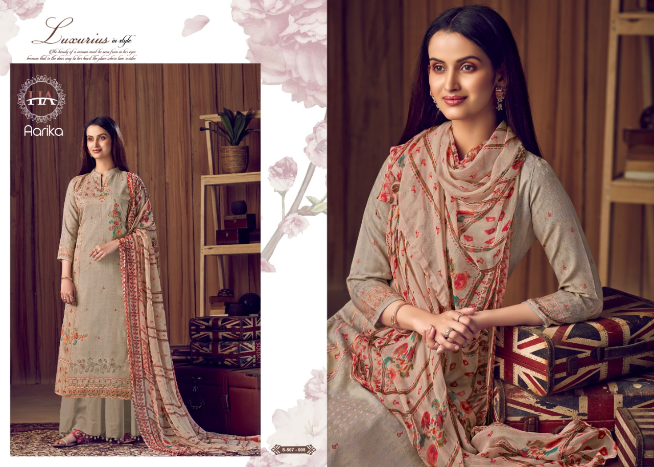 Harshit  Aarika  Designer Dress Material Catalog