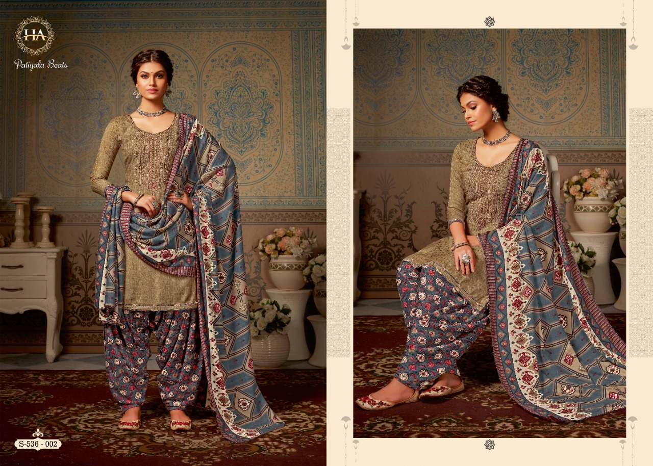 Harshit  Patiyala Beats  Designer Dress Material Catalog