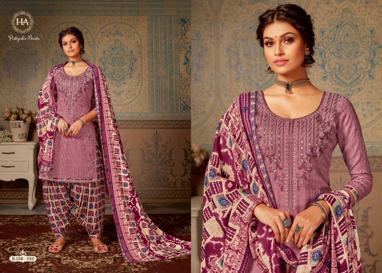 Harshit  Patiyala Beats  Designer Dress Material Catalog