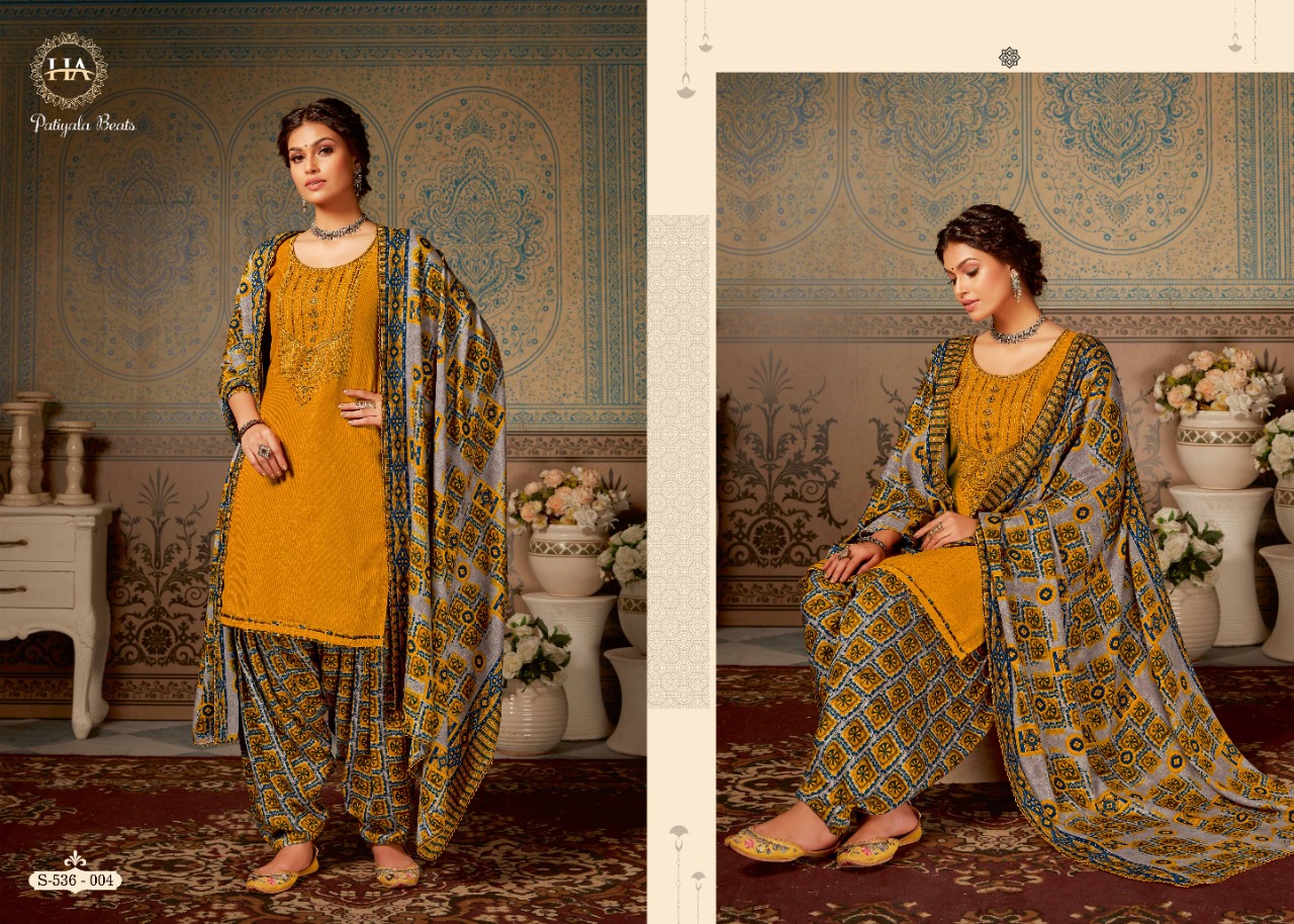 Harshit  Patiyala Beats  Designer Dress Material Catalog