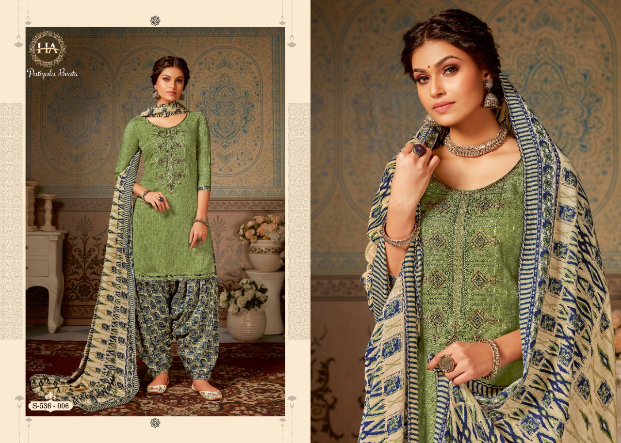 Harshit  Patiyala Beats  Designer Dress Material Catalog