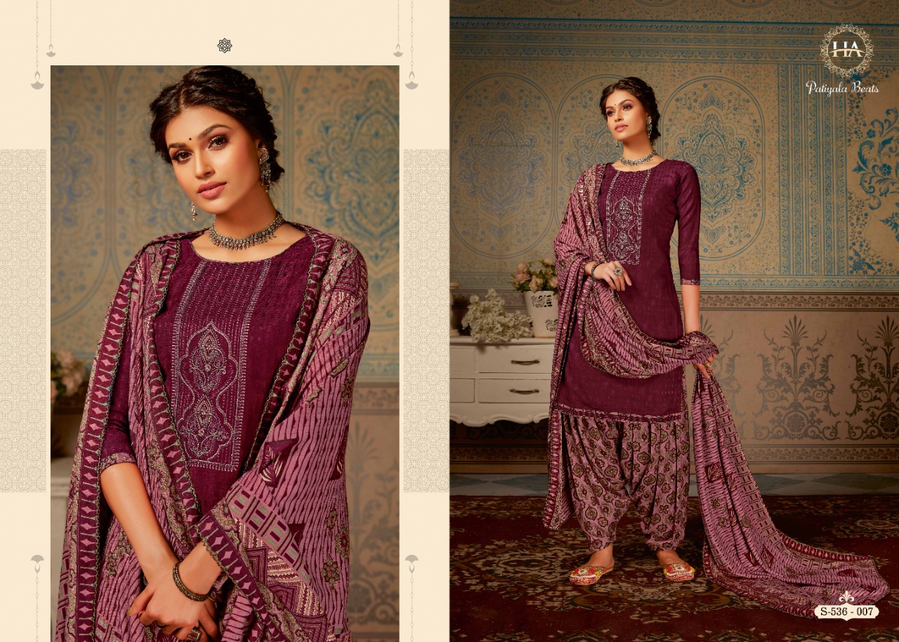 Harshit  Patiyala Beats  Designer Dress Material Catalog