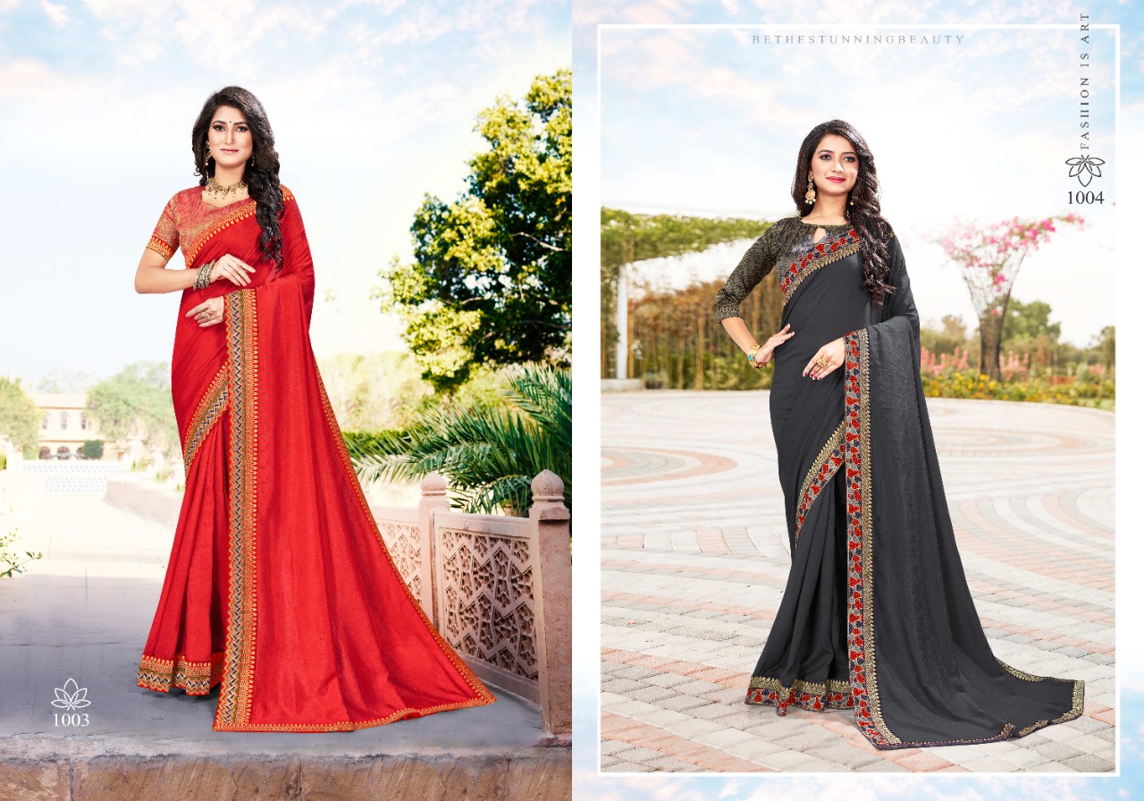 Ranjna Unlimited Fancy Border Blouse Fastive Wear Saree Collection