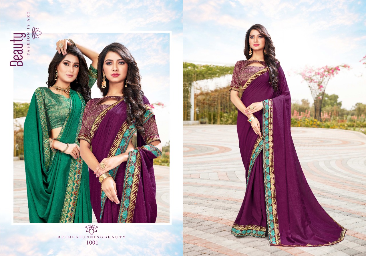 Ranjna Unlimited Fancy Border Blouse Fastive Wear Saree Collection