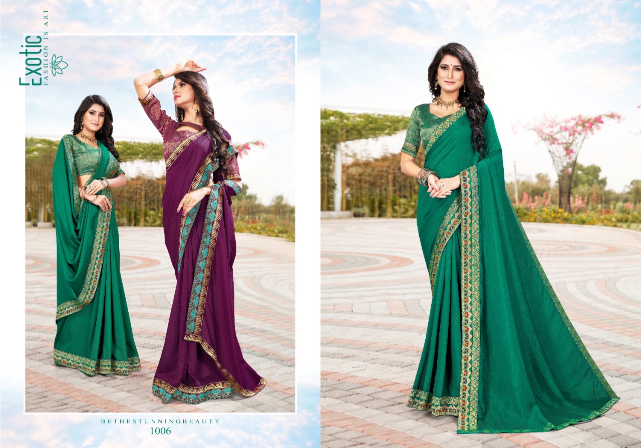 Ranjna Unlimited Fancy Border Blouse Fastive Wear Saree Collection