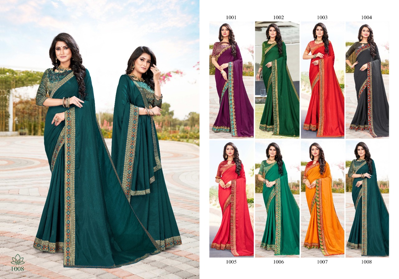 Ranjna Unlimited Fancy Border Blouse Fastive Wear Saree Collection