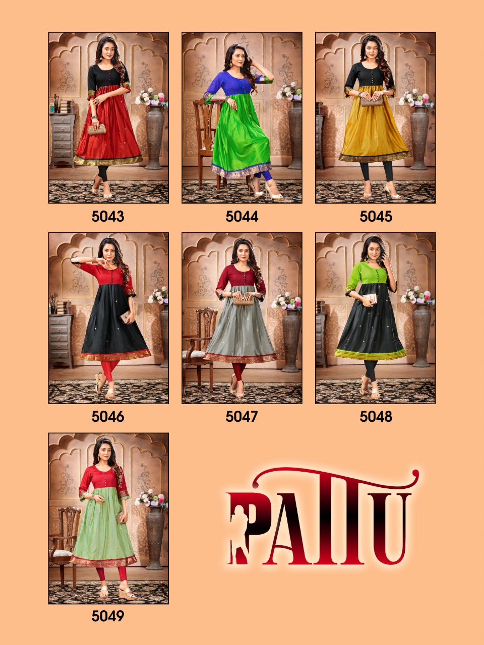 Premnath Pattu Designer Regular Wear Fancy Kurti
