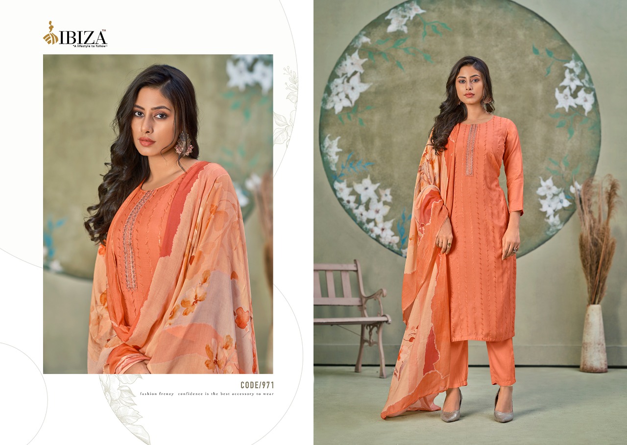 Ibiza Flora Masleen With Fancy Embroidery Salwar Suits  Catalog
