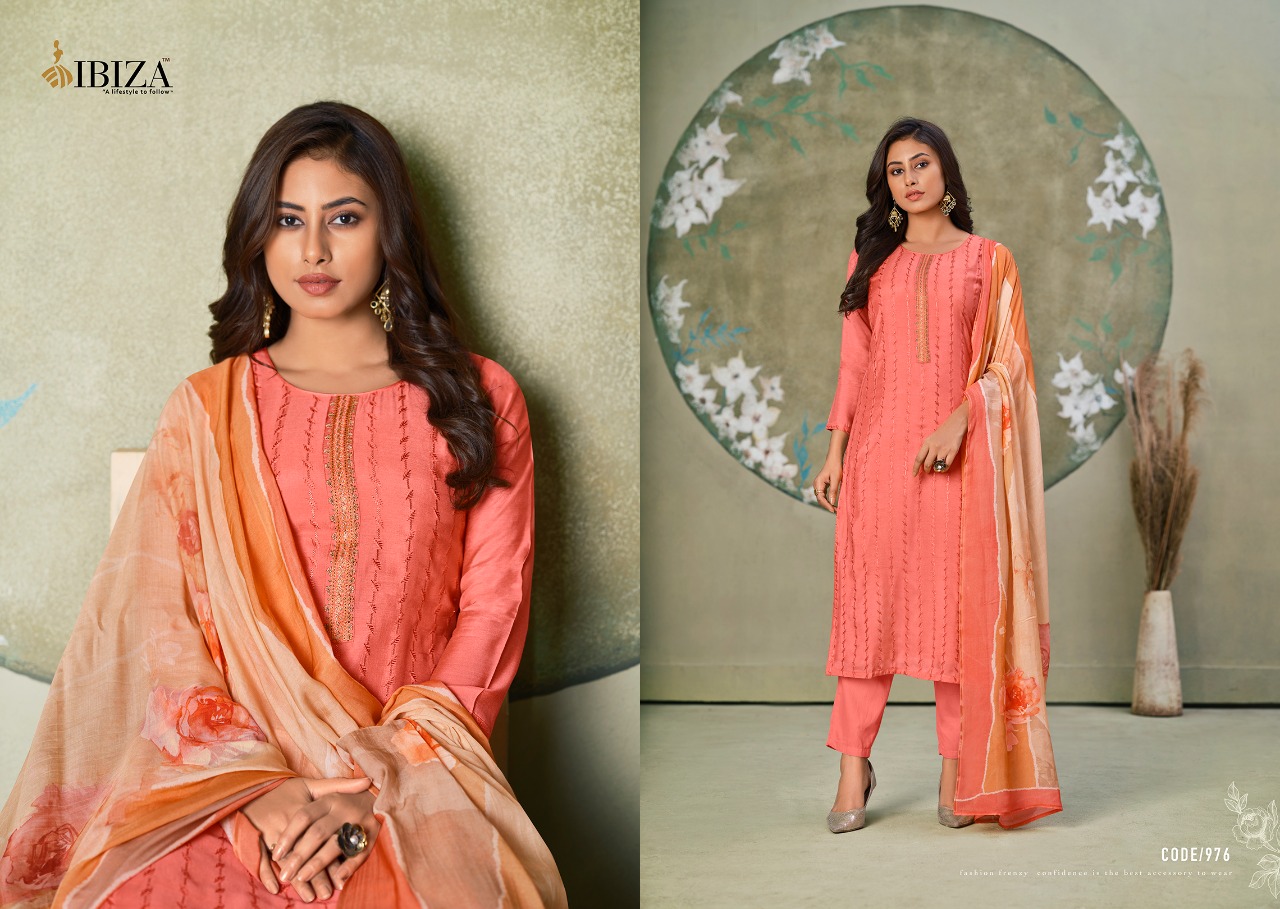Ibiza Flora Masleen With Fancy Embroidery Salwar Suits  Catalog