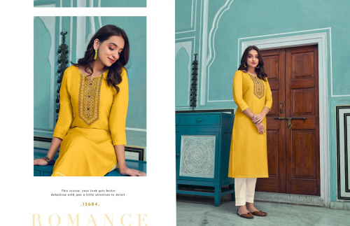 Kalaroop Lily  Vol 20 Rayon Fancy Embroidery Kurti Catalog