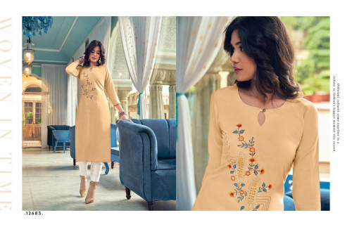 Kalaroop Lily  Vol 20 Rayon Fancy Embroidery Kurti Catalog